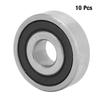 10Pcs 6200RS Bearing Steel Deep Groove Ball Bearing 10mm
