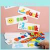 Kids Wooden Puzzle Toy With Alphabet Word Play For Early Learning Development
