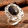 Кольцо из лабрадорита и серебра, Ювелирные изделия ручной работы из стерлингового серебра 925 пробы, Серебряное кольцо, Подарки для нее, Серебряные украшения