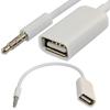 [Best Cost Performance] 3.5mm Male Aux Audio Plug Jack USB 2.0 Female Converter Cable Cord