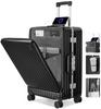 Carry Front Aluminum Carry USB Cup Large Ultra Equipped with TSA Business Trip 1688 Size [SnooII] Case, Suitcase, Opening, Carry-On, Frame, Bag,