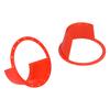 2pcs Car Speaker Waterproof Cover UltraThin Red Universal Antislip Protection Pad