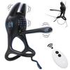 Remote Control Penis Ring Vibrator for Men Ejaculation Delay Penis Extension Penetration Vibrator Cock Ring Sex Toy for Couple