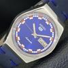 AUTOMATIC VINTAGE SEIKO 5 JAPAN MENS BLUE COLOR DIAL WATCH A701478-5 R206b-a701478