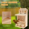 Wooden Squirrel Feeder Large Squirrel Feeders for Outside Squirrel House Sturdy Squirrel Feeder Enduring Squirrel Feeders Decor