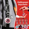Goth Keychain Horror Eyeball Bag Halloween Accessories Gothic Heart Keychain Key Ring Funny Decor Cool Purse For Men Women