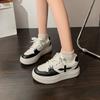 Spring New Invisible Hidden Heel White Shoes Women's Casual Cruciate Flower Sneakers Women's Sports Platform Shoes