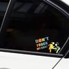 Funny Car Sticker "Don't Touch My Car!" - 3 Pack (Black, White, Laser)