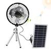 Solar Powered Fan for Camping Outdoor 10W Solar Panel Fan Kit Waterproof Versatile with Folding Stand for Homes RVs Greenhouses