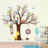 Giraffe Monkey Birds Tree Wall Stickers for Kids Home Decor  Cartoon Mural Art Nursery Home Decals K