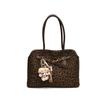 New Leopard Stitching Tote Bag Fashion Retro Matte Large-capacity Handbag Daily Commuter Shoulder Bag