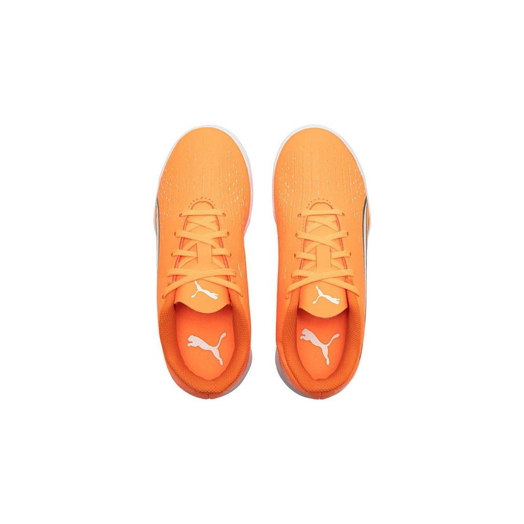 Puma Ultra Play TT Jr Artificial Turf Round Toe Comfortable Low Top Soccer Shoes Kids Sneaker Orange 107236-01