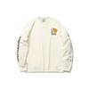 Li Ning CF Su Series Sports Casual Printed Pullover Sweatshirt Unisex Sweatshirt Off-White AWDR384-1