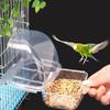 Durable Hanging Parrot Feeding Trough Bird Food Container Bird Cage Feeder Bird Accessories