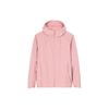 Outdoor Series Solid Color Zip-Up Hooded UV Protection Sportswear Women Outerwear Soft-Pink 162420609-2