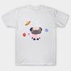 T Shirt Women Space Pug Harajuku Print Kawaii Tshirt Summer Short Sleeve Female T-Shirt Top Tee