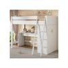Lit Enfant - MUVOE - 90x200 - Bois Massif - Blanc - Multifonctionnel