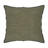 Cotton and Linen Cushion with Removable Cover "Linah" 45 X 45 Cm Atmosphera - Linah Kaki