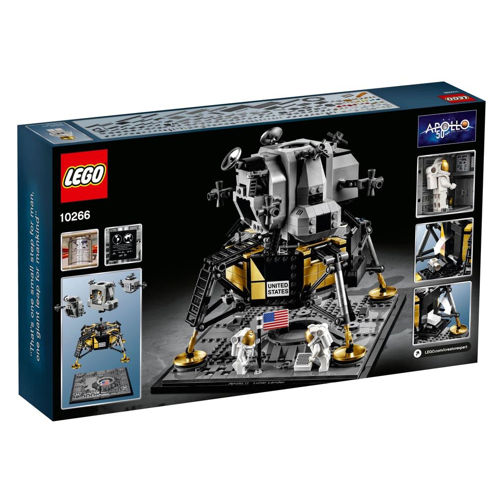 LEGO Creator Expert NASA Apollo 11 Lunar Lander 10266 Building New 2020 Kit, (1,087 Pieces)