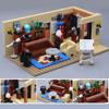 American Tv Drama Big Family Room Bang Apartment Streetview Friends Theory House Model Building Block Bricks Toy Gift Kid