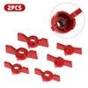2Pcs Aluminum Handle Valve Handle Ball Valve Handle Wrench Red Butterfly Handle Accessories