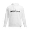 Under Armour Johnson Series Training Letter Print Long Sleeve Sweatshirt Men Sweatshirt White 1386882-100