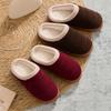 Winter Women Home Slippers Plush Warm Flat Slides Breathable Soft Non-slip Slippers Indoor Outdoor Men Casual Slippers