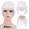 Fringe Bangs Synthetic Hair Extensions Clip In Bangs 6 Inch Short Straight Hairpiece Front Neat Bang Two Side Blonde