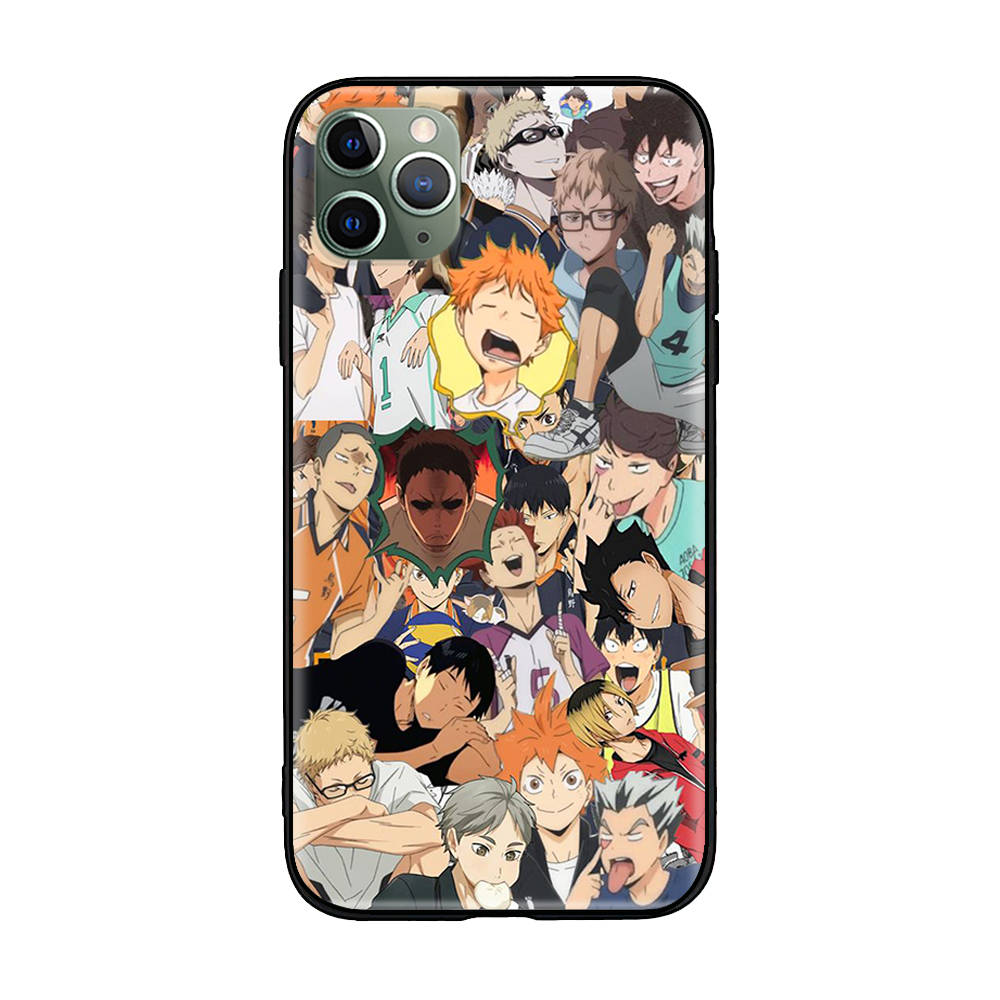W-2 Haikyuu Anime Soft Case for Xiaomi Redmi 10A 10C 12C 13C 9A 9C 9T A3 A3X Note 8 9 10 11 12 13 Poco F5 F6 M6 X3 X6 C50 C51 C55 C65 Pro Plus 4G 5G