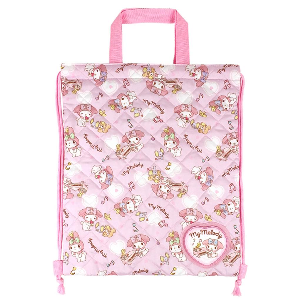 KoohaCreate Quilted Knapsack Clothes Bag Gym Clothes Bag School Bag School My Melody 111521 [Gym / / / Bag]