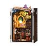 CRESYMME Miniature House Dollhouse Book Nook Kit, Wooden DIY 3D Hobby Handmade (Mirror Spellbook)