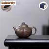 180ml Traditional Yixing Purple Clay Teapot Handmade Pot Raw Ore Steel Grey Section Mud Tea Maker Kettle Zisha Tea Set Tea Gift