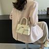 Bow Fashion Gentle Texture Handbag 2025 Spring New Versatile Shoulder Messenger Bag Small Square Bag