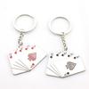 Fashion Creative Stylish Metal Poker Key Ring Chain 10 J Q K A Alloy Keychain Keyring Keyfob Gift
