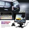 7 Inch Back Up Car Monitor with Sunshade Reversing Camera Screen Rotating HD LCD