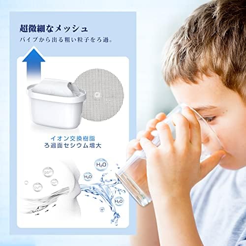 Oueemla Cartridge for Water Purifier Brita Replacement Filter Cartridge for Water High Japanese Set of 10 Pot, [BRITA MAXTRA] Purifier, Removal,