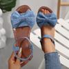 Fashion 2025 New Summer Lightweight Sandals Fashion Beach Casual Slippers Outdoor Bow Tie Flat Shoes Home Women Anti-slip Trend Sandals