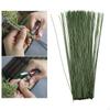 100x Flower Wire 24cm for Florist DIY Bouquet Twig Stem Handcrafts Material Green