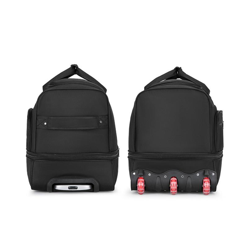 Increased Capacity Travel Bag Multi-function Folding and Expandable College Student Luggage Bag Long-distance Trolley Bag