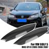Chrome For Volkswagen For VW GOLF 5 MK5 GTI R 2005 2006 2007 Headlights Eyebrow Eyelids Trim Cover 1 Pair Car Styling