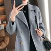 Women's Trendy Woolen Coat 2024 - Short, Loose Fit, Suit Collar for Autumn and Winter
