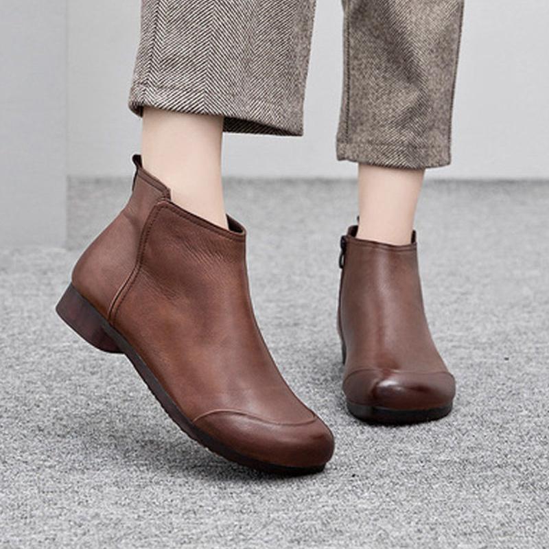 Fashion Flats Ankle Women's Boots Fashion Dress New Shoes Designer Winter Woman Botas 2025 Casual Cozy Goth Classic Mujer Chelsea Boots