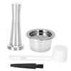 Refillable Capsule Coffee Filter Set Coffee Tamper Brush Spoon for Kfee Coffee Machine