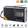 Radio FM AM SW Portable Radios AM FM Rechargeable Shortwave Radio Battery Powered Full Waves USB TF MUsic Box Bluetooth Speaker