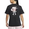 Nike Sportswear American Vintage Pocket Design Back Round Neck Printed Short Sleeve T-Shirt Women Tops Black DQ3154-010