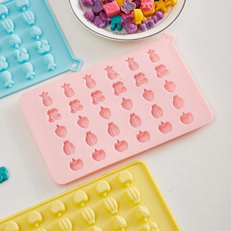 Mini Cartoon Candy Fondant Molds Gummy Silicone Chocolate Mold Cake Biscuit Baking Mould Ice Tray Mold