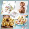 15pcs Clear Square Window Gift Boxes White Kraft Paper Present Package Display Boxes for Party Favor Treats Cookies Small Gifts or Crafts