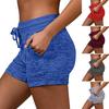 Women's Beach Sports Shorts Elastic Slim Drawstring Shorts Pants with Pockets Summer Casual Yoga Pants