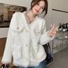 Women's Thickened Knitted Cardigan Coat Unique Design for Autumn
