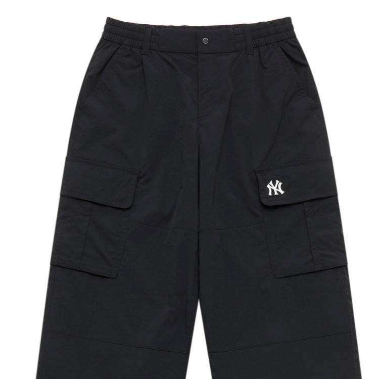New MLB New York Yankees Basic Collection SS25 Cargo Pants Unisex Black 3AWPB0953-50BKS